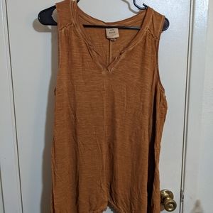Knox Rose Burnt Orange Sleeveless Tunic